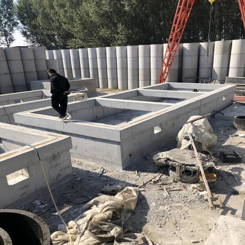 保定市蠡縣水泥全預制光伏箱變 大型混凝土預制構件廠家定制 鑫巍宏圖